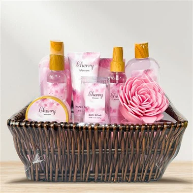 Sett ta' Rigal tal-banju bit-togħma taċ-ċirasa